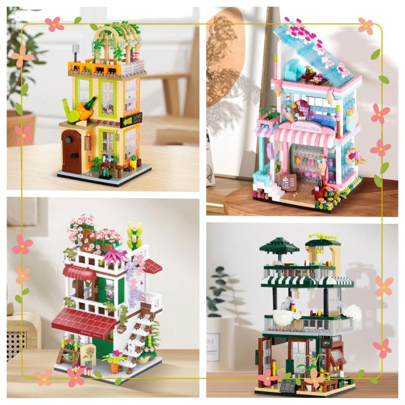 DIY Street View Dessert Shop Building Block Set