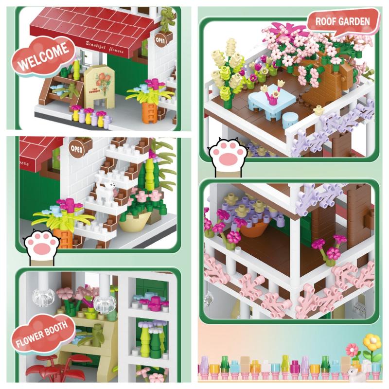 DIY Street View Dessert Shop Building Block Set
