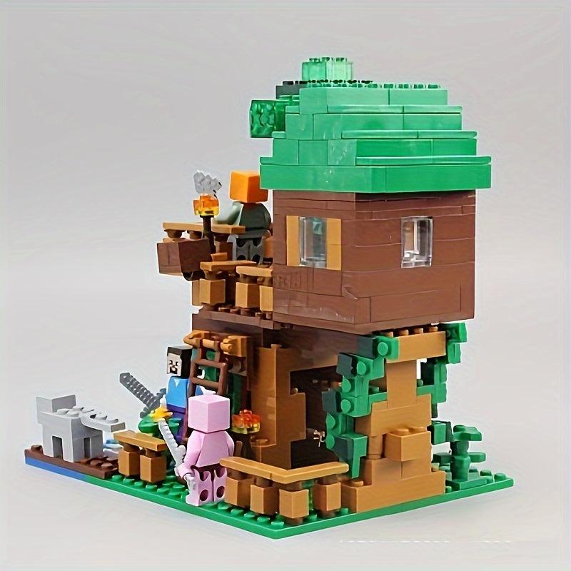 Intelligent Toy Tree House Building Block Village Assembly Toy