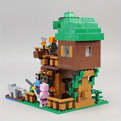 Intelligent Toy Tree House Building Block Village Assembly Toy