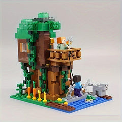Intelligent Toy Tree House Building Block Village Assembly Toy