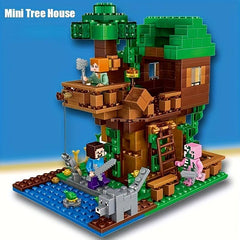Intelligent Toy Tree House Building Block Village Assembly Toy