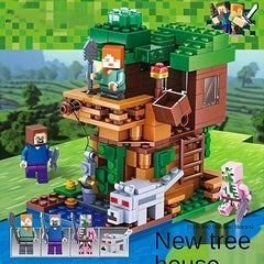 Intelligent Toy Tree House Building Block Village Assembly Toy