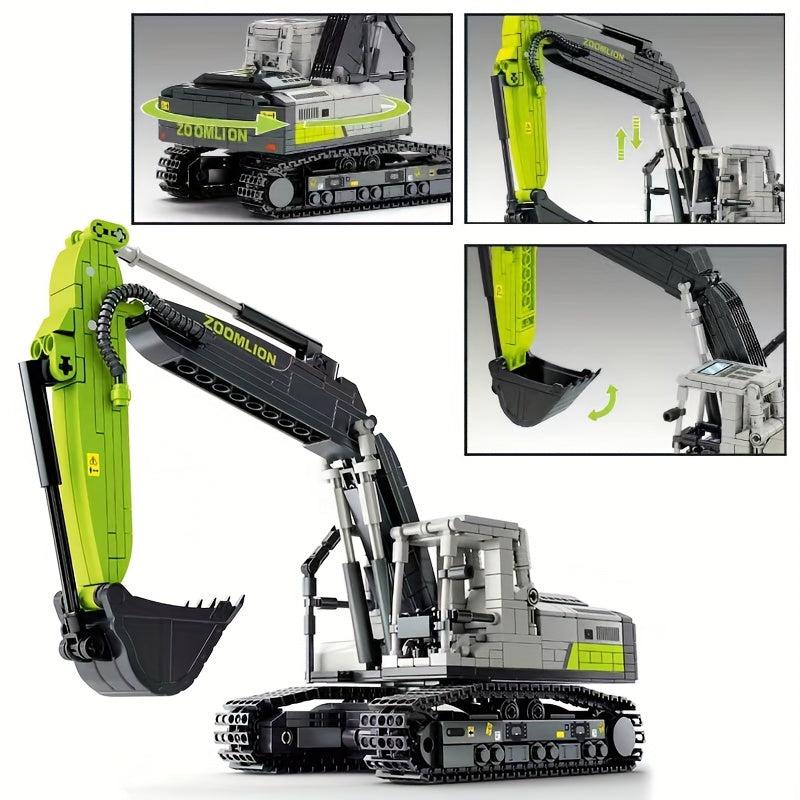 Excavator Building Blocks Forklift Toy Crane Cement Truck