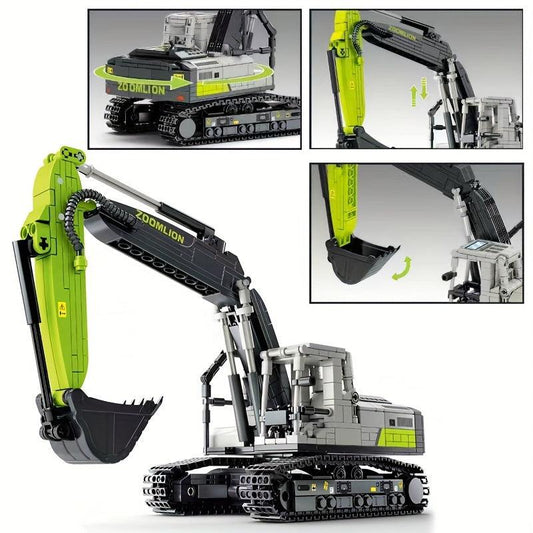 Excavator Building Blocks Forklift Toy Crane Cement Truck