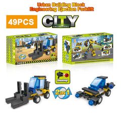 Urban Engineering Vehicle Series Model Robot Building Blocks Puzzle
