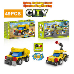 Urban Engineering Vehicle Series Model Robot Building Blocks Puzzle