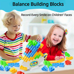 Colorful Block Balance Game for Family Parties and Travel - Safe Baby Toy