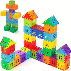 60pcs Villa Building Block Toys House Splicing Toys Montessori Toys