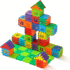 60pcs Villa Building Block Toys House Splicing Toys Montessori Toys