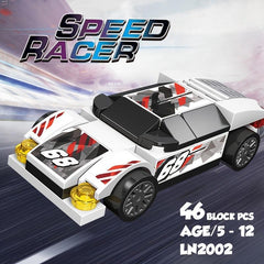 36 pcs Racing Car Building Block Toys For Kids Party Present Boy Birthday Gift