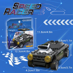 36 pcs Racing Car Building Block Toys For Kids Party Present Boy Birthday Gift