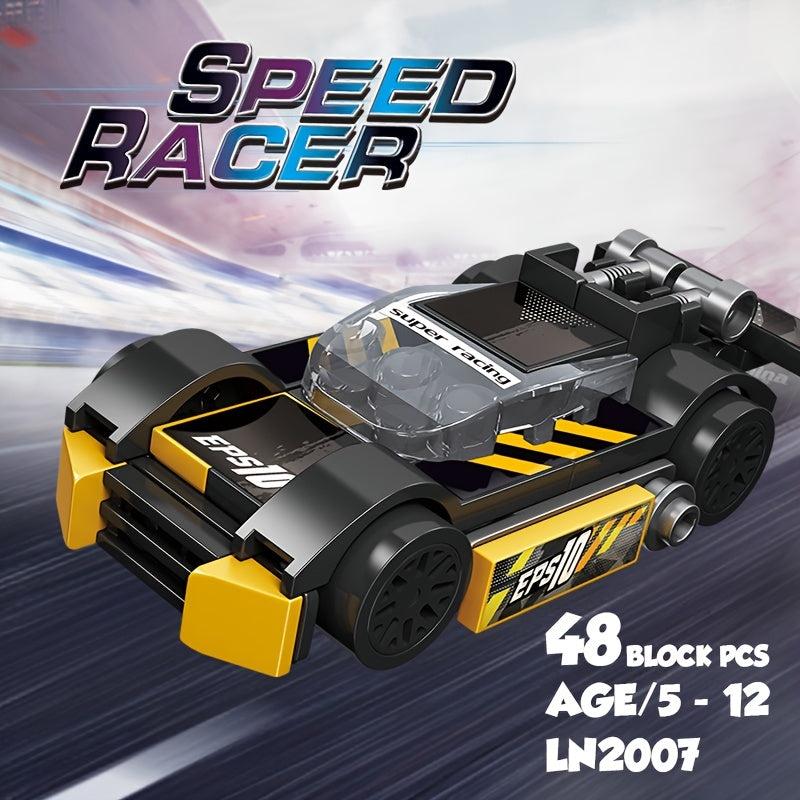 36 pcs Racing Car Building Block Toys For Kids Party Present Boy Birthday Gift