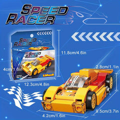 36 pcs Racing Car Building Block Toys For Kids Party Present Boy Birthday Gift