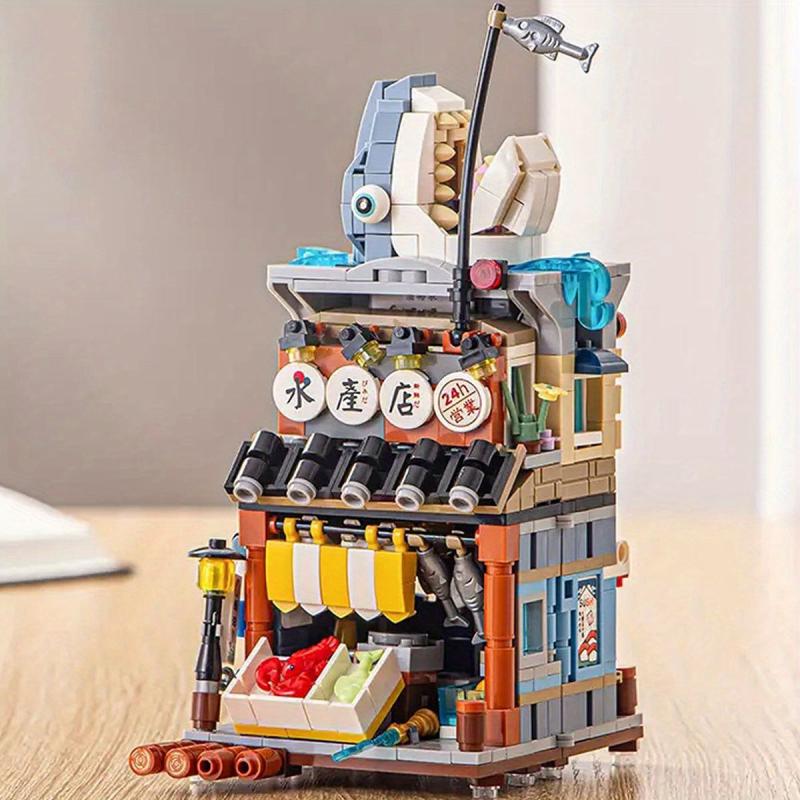 Shark Cat Aquatic Building Block Toy Set