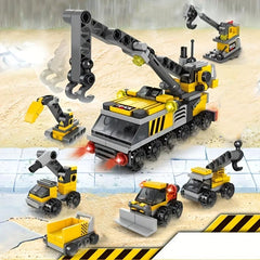 6-in-1 Mechanical Themed Building Block Set Educational Toy Gift