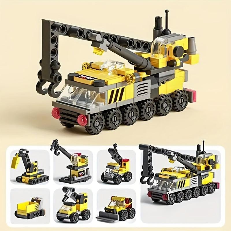 6-in-1 Mechanical Themed Building Block Set Educational Toy Gift