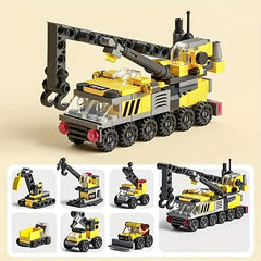 6-in-1 Mechanical Themed Building Block Set Educational Toy Gift