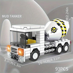 City Car Small Building Blocks Educational Assembly Toys Fire Truck