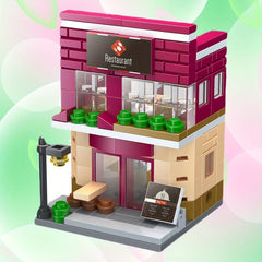 Mini Street View Commercial Store Building Blocks Toy