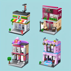 Mini Street View Commercial Store Building Blocks Toy