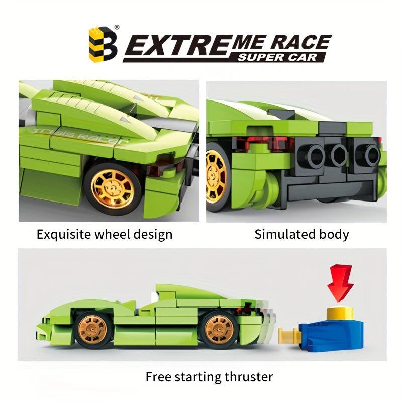 Sports Car Building Blocks Kit for Kids & Adults