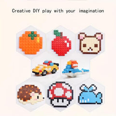 1100pcs Mini Micro Puzzle Building Block 8mm Plastic DIY Puzzle Diamond