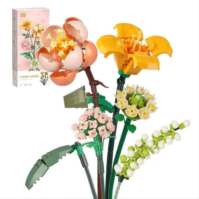 Mini Bricks Flower Bouquet Building Sets DIY Home Decoration