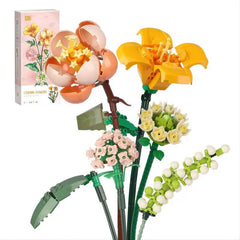 Mini Bricks Flower Bouquet Building Sets DIY Home Decoration