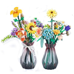 Mini Bricks Flower Bouquet Building Sets DIY Home Decoration