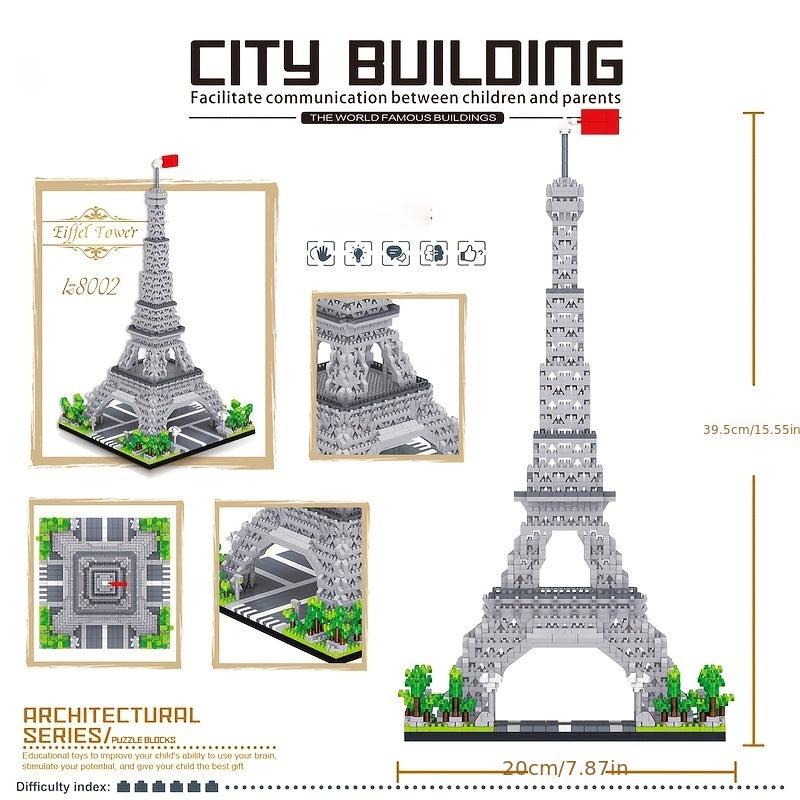 3585Pcs Eiffel Tower Building Blocks Set Educational Toys Micro Bricks