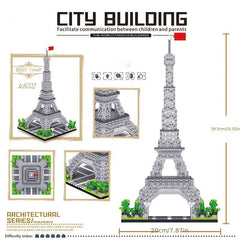 3585Pcs Eiffel Tower Building Blocks Set Educational Toys Micro Bricks