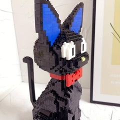 Cartoon Cat Building Block Model Assembly Toy Puzzle Art Gift