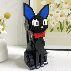Cartoon Cat Building Block Model Assembly Toy Puzzle Art Gift
