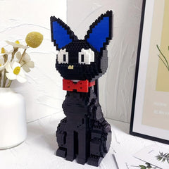 Cartoon Cat Building Block Model Assembly Toy Puzzle Art Gift