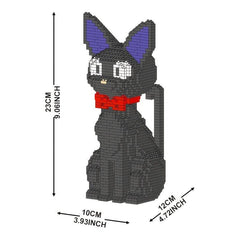 Cartoon Cat Building Block Model Assembly Toy Puzzle Art Gift