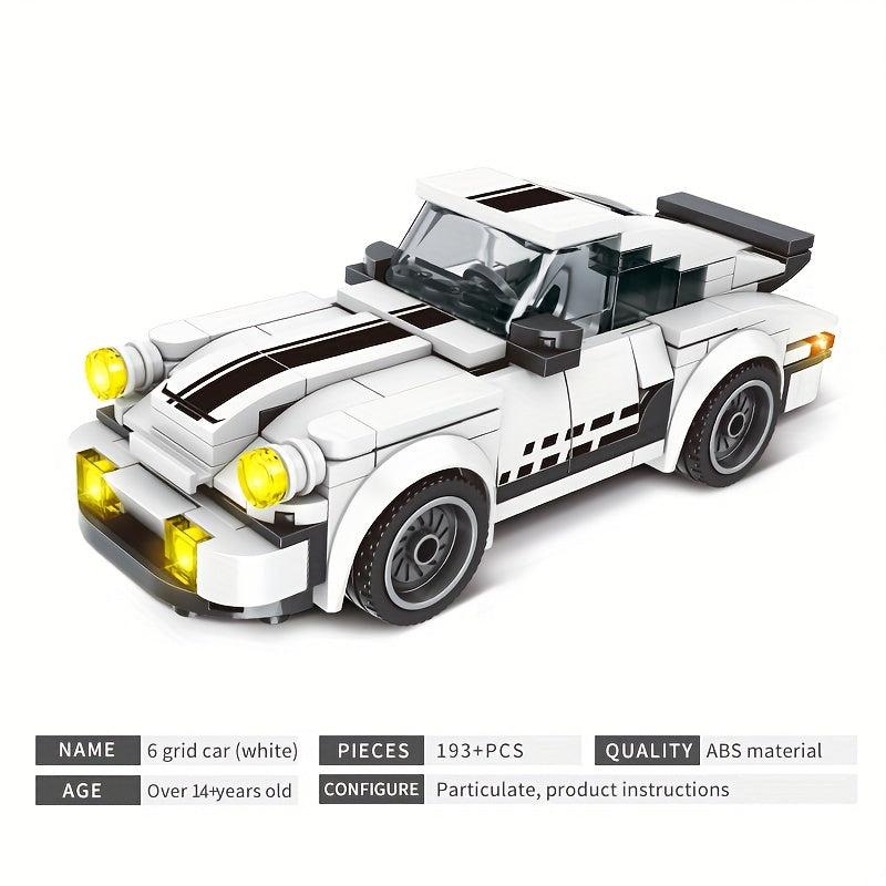 Sports Car Puzzle Building Blocks Racing Toy Game Gift Display