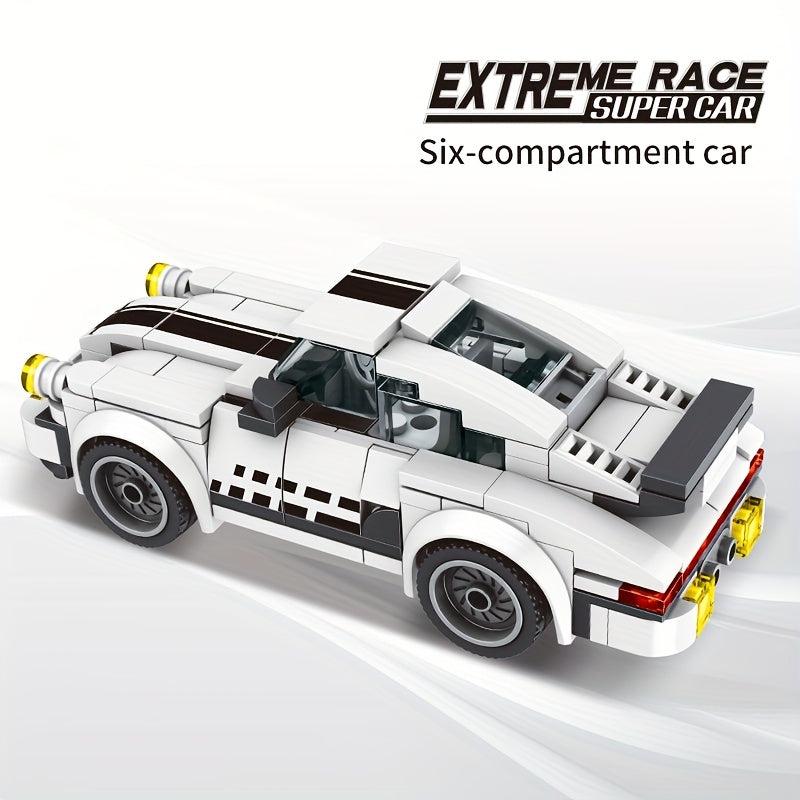Sports Car Puzzle Building Blocks Racing Toy Game Gift Display