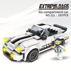 Sports Car Puzzle Building Blocks Racing Toy Game Gift Display