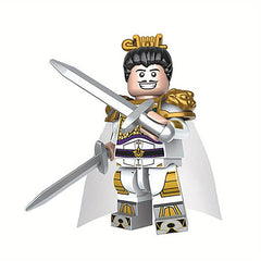 Chinese Antiquity Figure Building Block Toy Hero Series Desktop Ornament Model