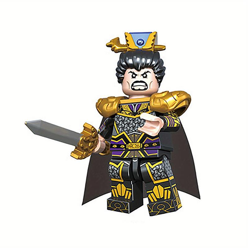 Chinese Antiquity Figure Building Block Toy Hero Series Desktop Ornament Model