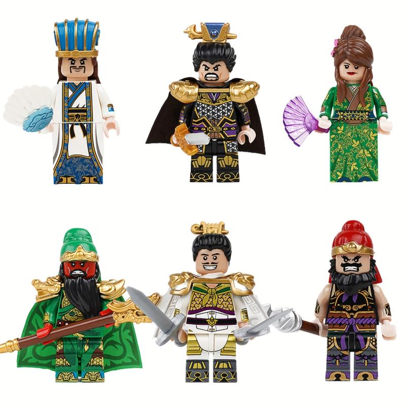 Chinese Antiquity Figure Building Block Toy Hero Series Desktop Ornament Model