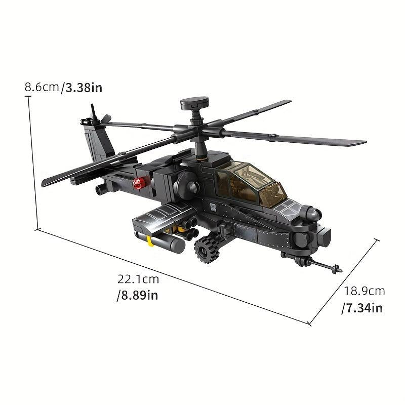 Helicopter Building Blocks Military Fighter Toys For Boys