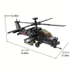 Helicopter Building Blocks Military Fighter Toys For Boys