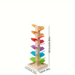 Wooden Rainbow Tree Music Building Blocks Toy