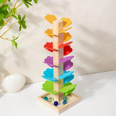 Wooden Rainbow Tree Music Building Blocks Toy