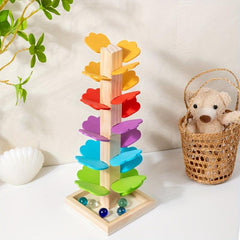 Wooden Rainbow Tree Music Building Blocks Toy