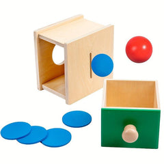 Montessori Wooden Coin Ball Box Educational Toy