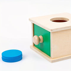 Montessori Wooden Coin Ball Box Educational Toy