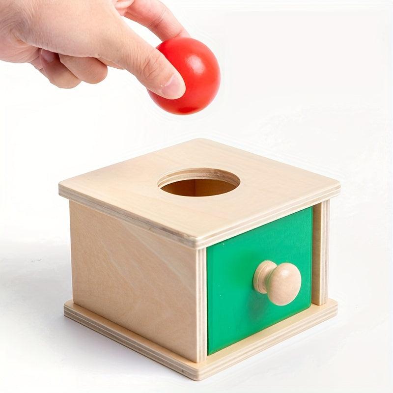 Montessori Wooden Coin Ball Box Educational Toy